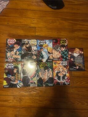 Demon slayer manga lot 1-8 and special book